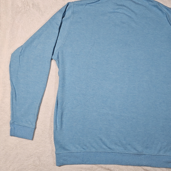 Men's Light Blue Quarter-Zip Sweater - Picture 11 of 15